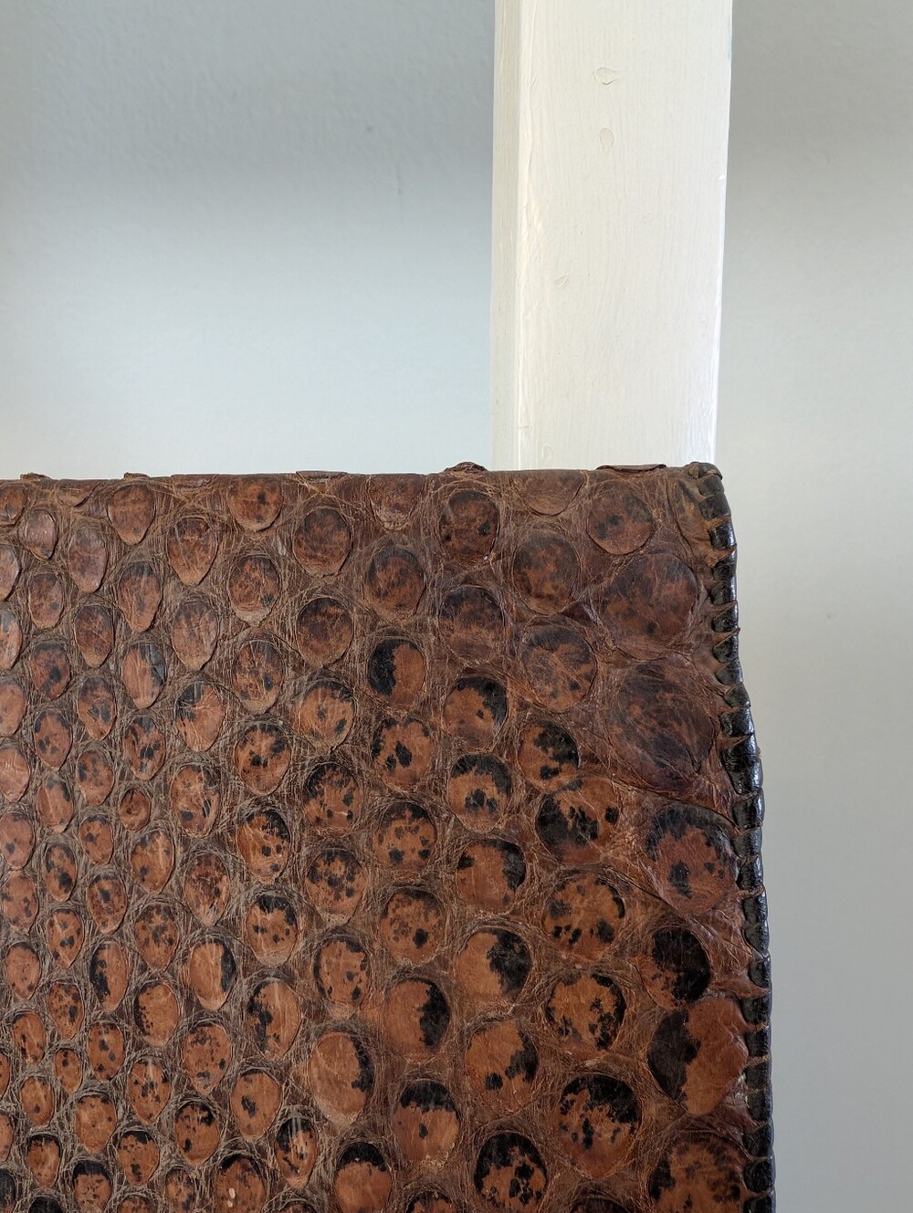RARE - 1970's "Python Skin" Satchel, Briefcase - Unisex Design - Picture 3 of 16